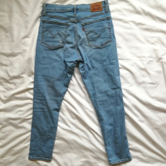 Levi's Wedgie Skinny Jeans in Arctic Freeze High Rise Button Fly Ankle 30 (10) - Picture 4 of 16